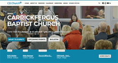 Desktop Screenshot of carrickfergusbaptist.com
